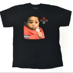Mens Vintage lil wayne the charter III black tee